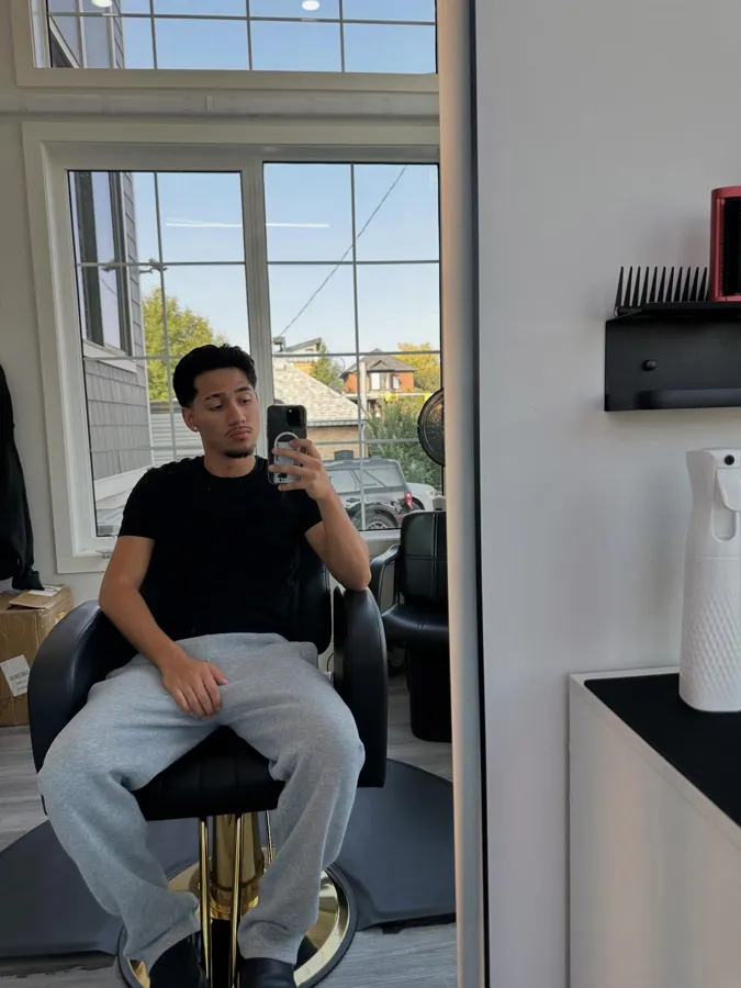 Sebastian Amesquita, barber at AABlendz Studio Calgary