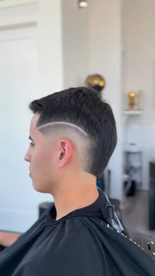 Fresh fade haircut at AABlendz Studio, Latin barbershop in Calgary