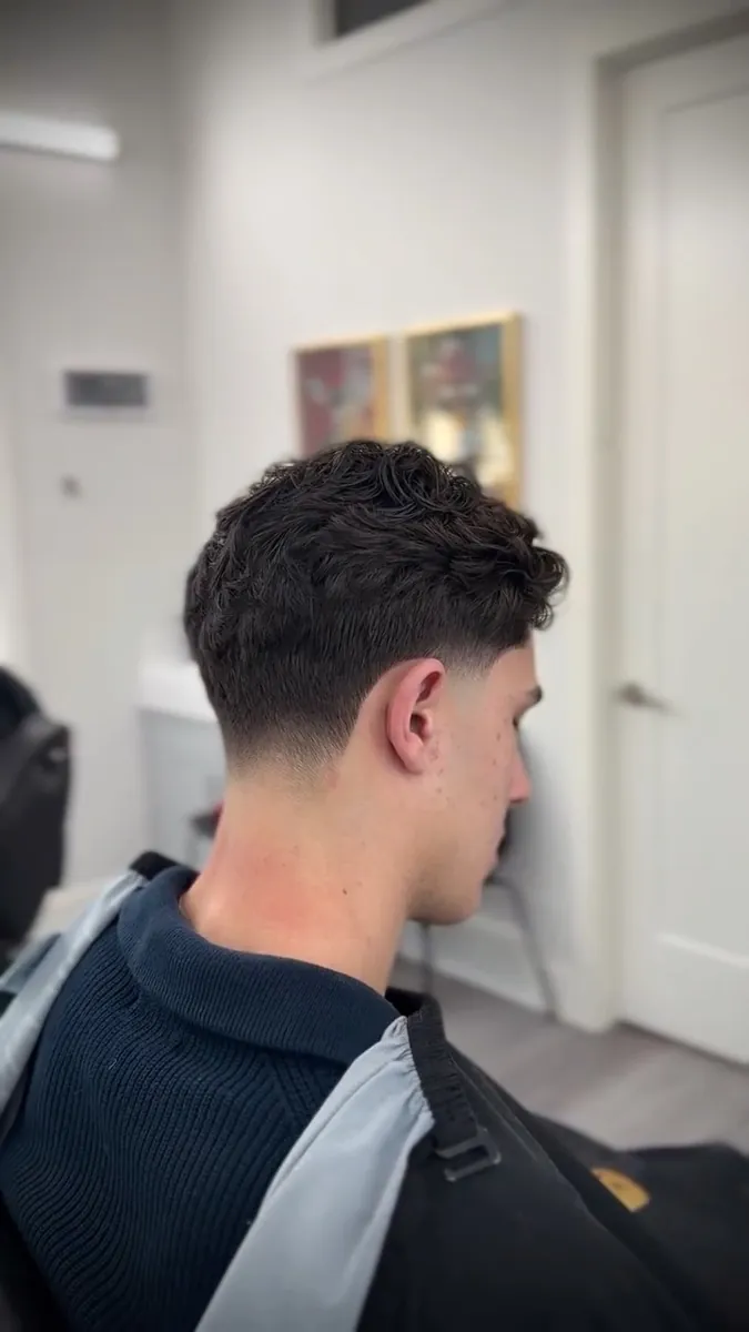 Marcus fade haircut at AABlendz Studio, Calgary barbershop