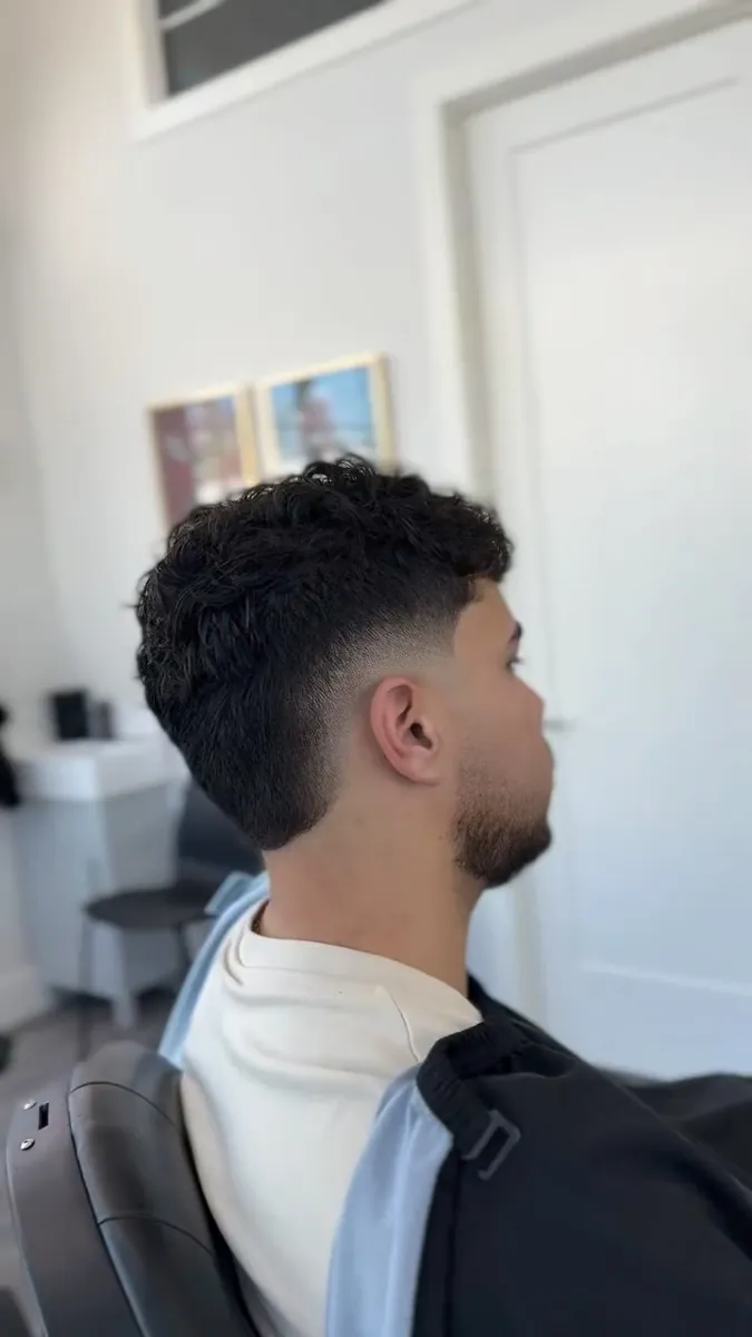 Marcus fade haircut at AABlendz Studio, Calgary barbershop
