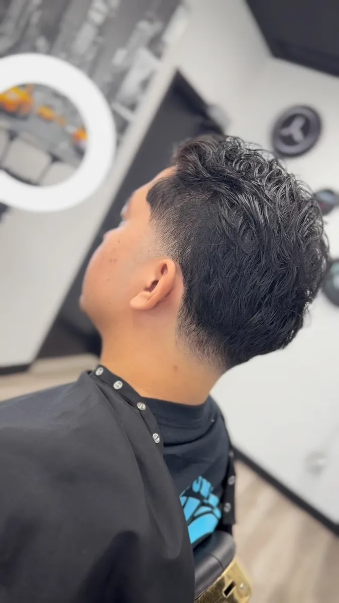 Fresh fade haircut at AABlendz Studio, Latin barbershop in Calgary