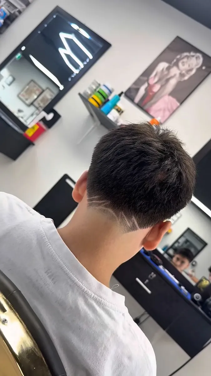 Fresh fade haircut at AABlendz Studio, Latin barbershop in Calgary
