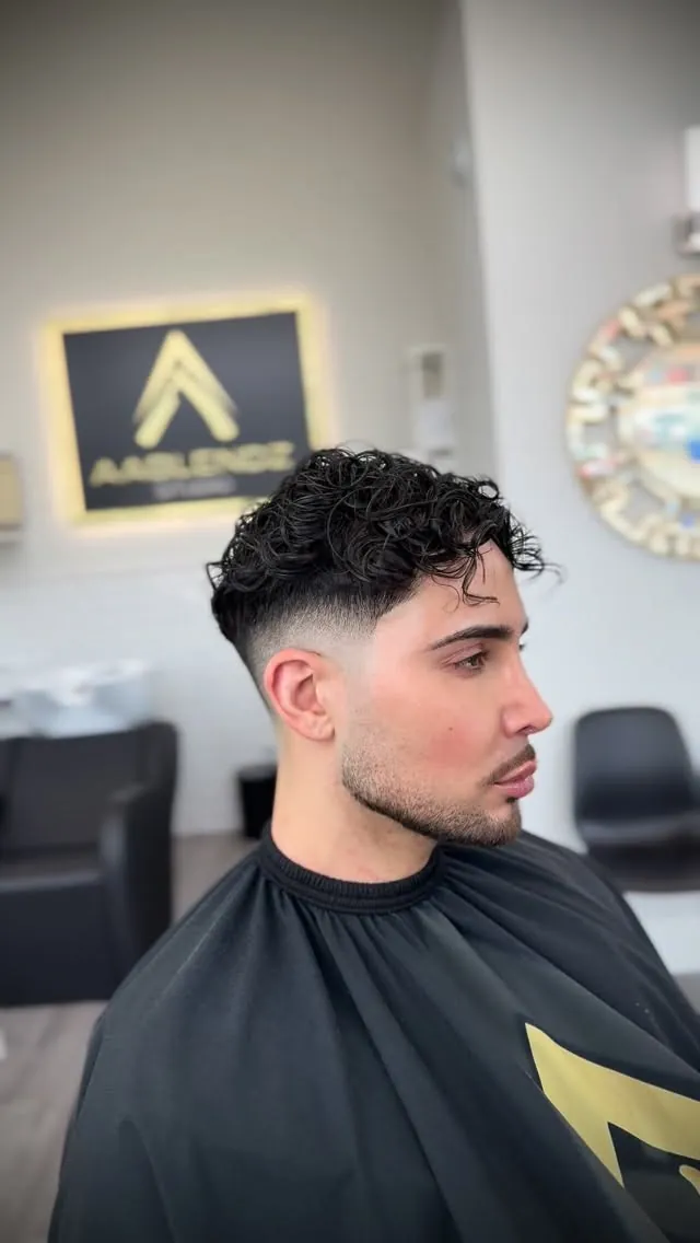 Fresh fade haircut at AABlendz Studio, Latin barbershop in Calgary