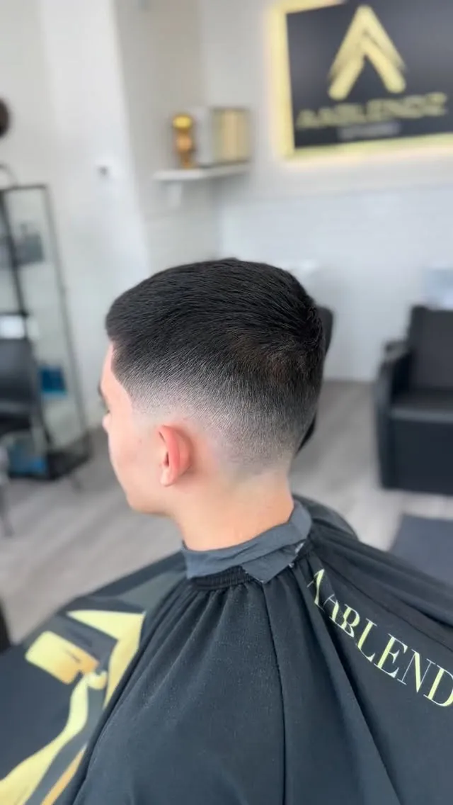 Fresh fade haircut at AABlendz Studio, Latin barbershop in Calgary