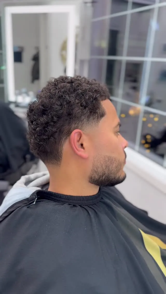 Sebastian fade haircut at AABlendz Studio, Calgary barbershop