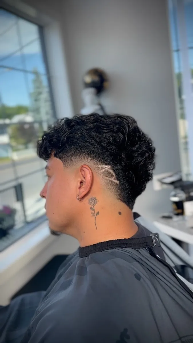 Sebastian fade haircut at AABlendz Studio, Calgary barbershop
