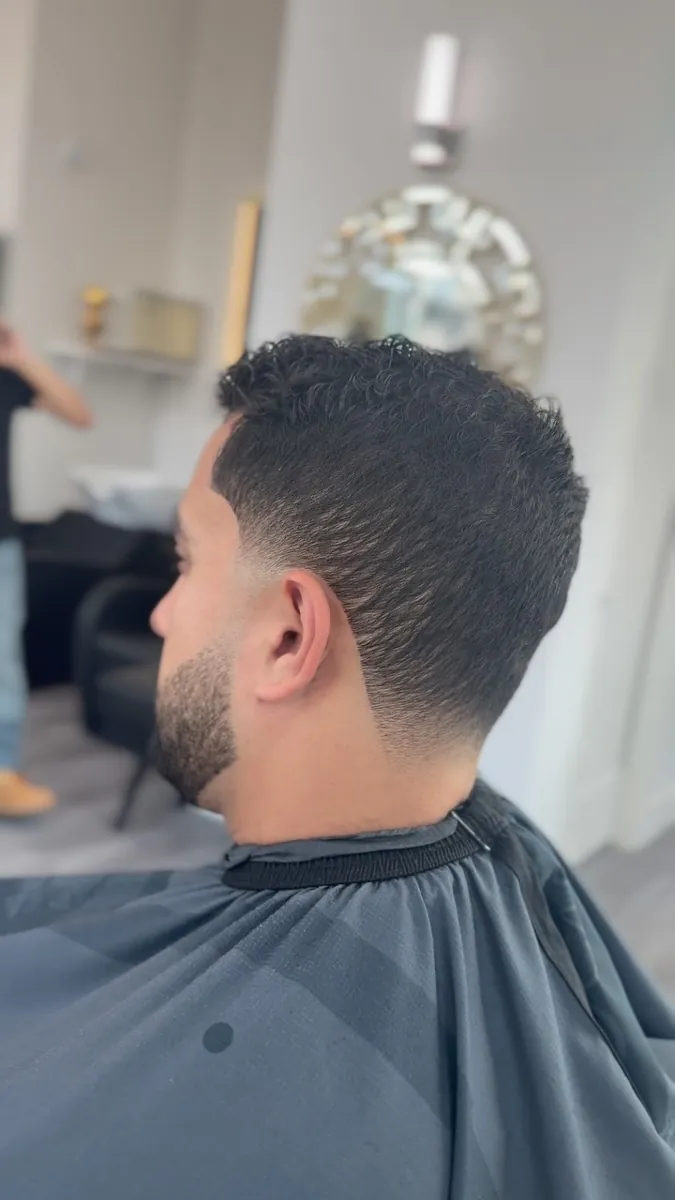 Fresh fade haircut at AABlendz Studio, Latin barbershop in Calgary
