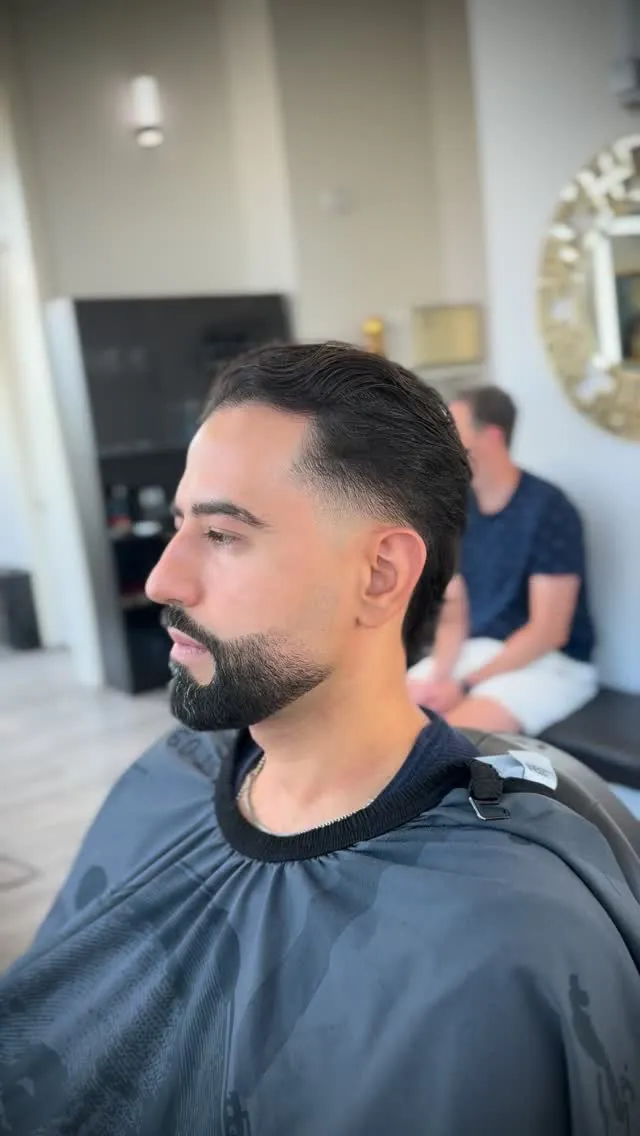 Fresh fade haircut at AABlendz Studio, Latin barbershop in Calgary