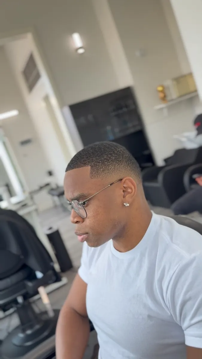 Alben fade haircut at AABlendz Studio, Calgary barbershop