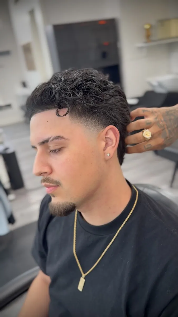 Alben fade haircut at AABlendz Studio, Calgary barbershop