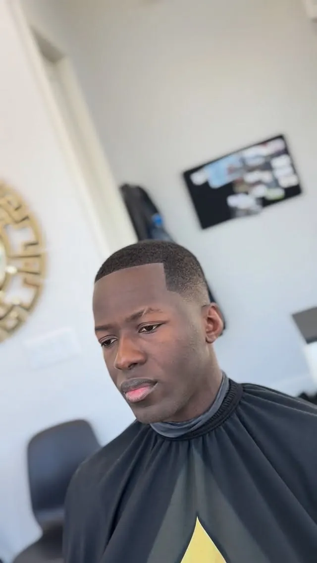 Alben fade haircut at AABlendz Studio, Calgary barbershop